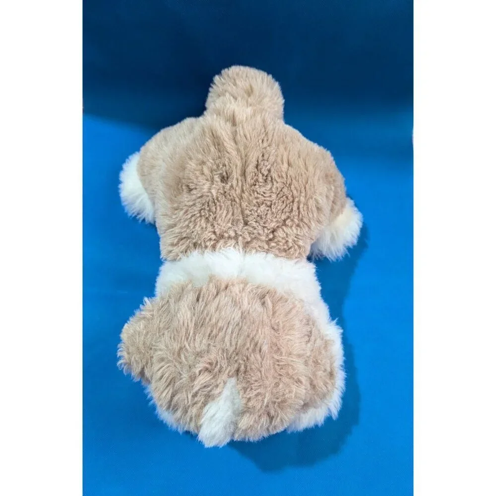 Vintage Plush‎ Saint Bernard Dog Stuffed Animal 10-Inch tan brown